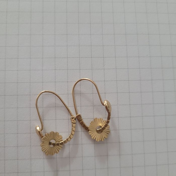 Златни обеци 14к