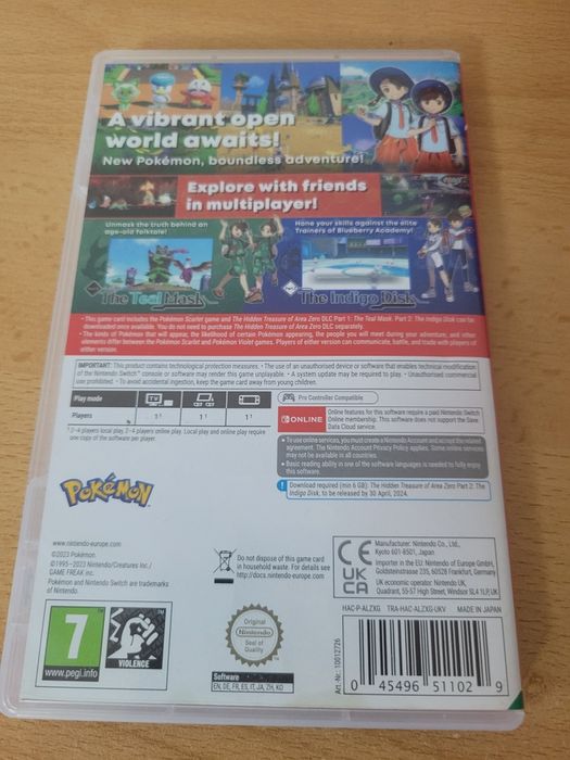 Pokémon Scarlet Nintendo Switch + toate DLC-urile