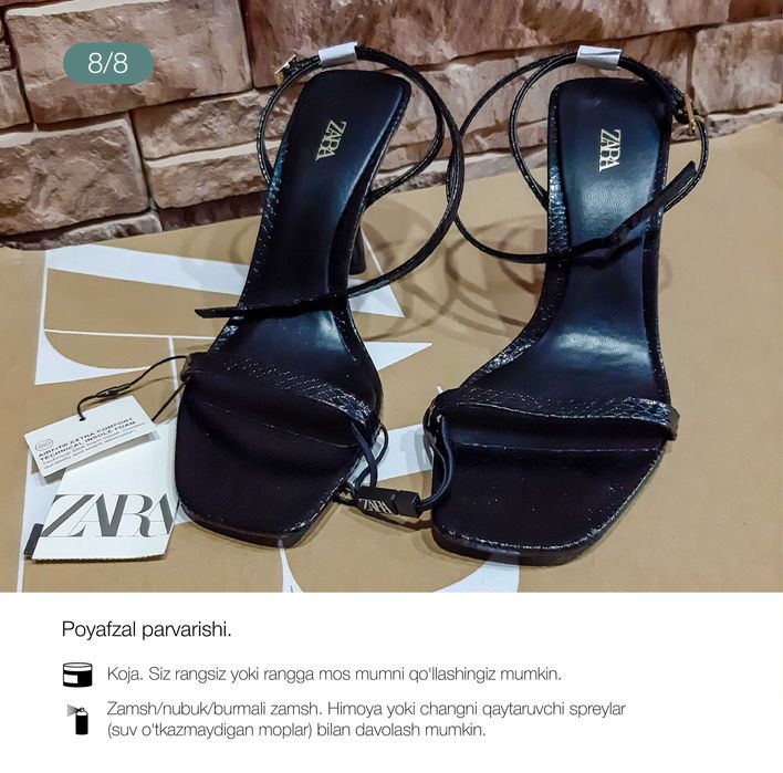 ZARA 2025 yil bahor–yoz sandallari