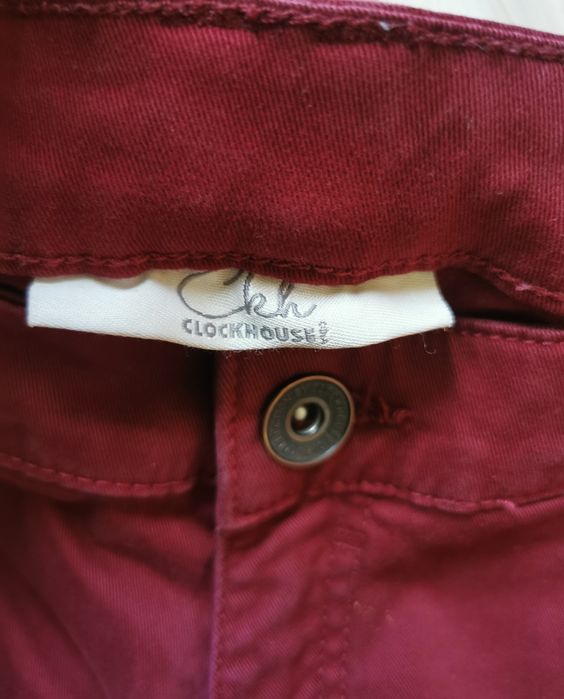 Pantaloni skinny roșu burgund  C&A