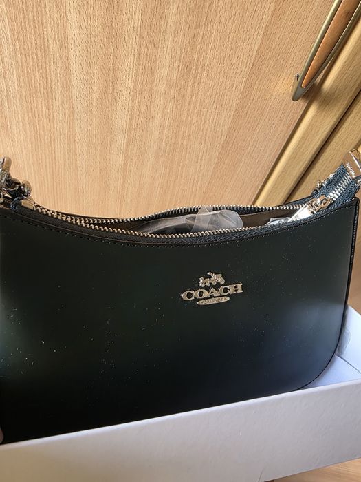 Сумка Coach Коач Teri 25 темно-зелёная