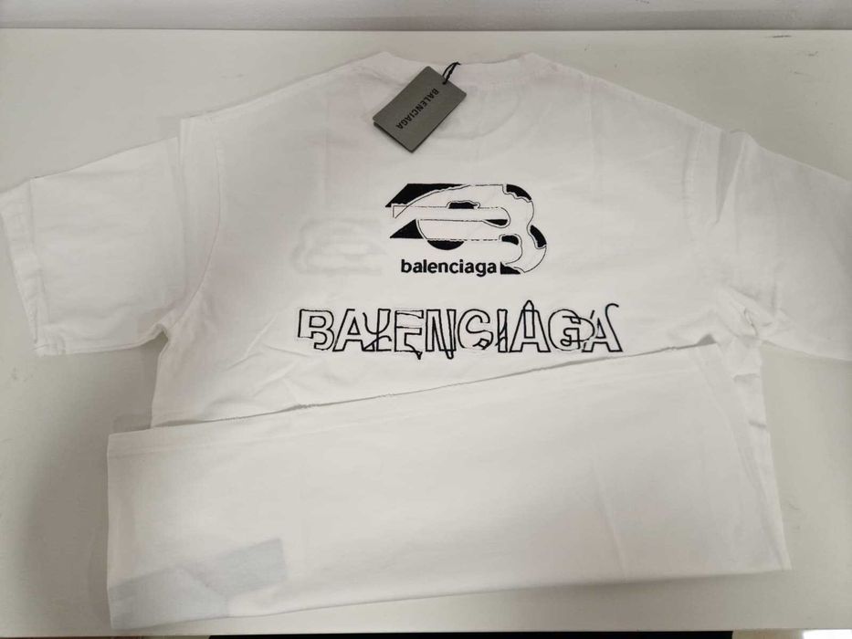 Tricou Balenciaga Jerdey White
