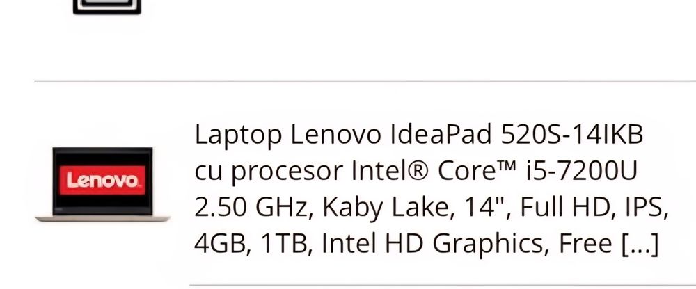 Lenovo IdeaPad 520S-14IKB i5 1TB