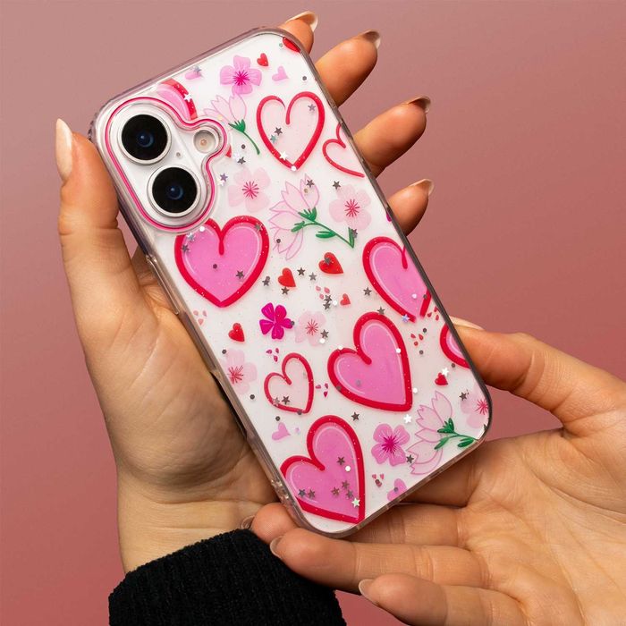 Apple iPhone 17 Pro / 17 Pro Max - Удароустойчив Кейс LOVE / Flamingo