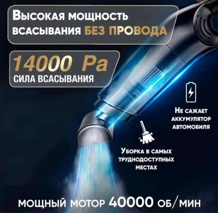 Мини пылесос для автомобиля и дома