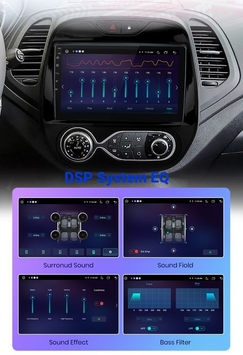 Navigatie Android dedicata pt. Renault Captur (2016-2019).