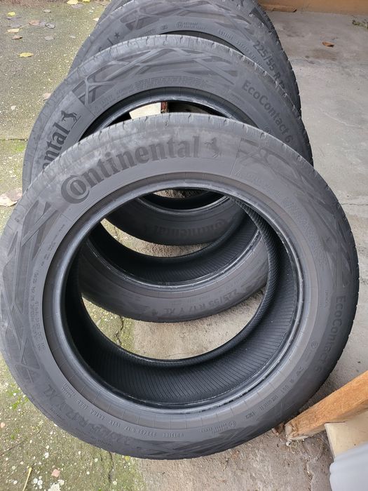Set 4 x Continental Eco Contact 6 vara 225/55 R17, Dot 2023, 4.5 mm