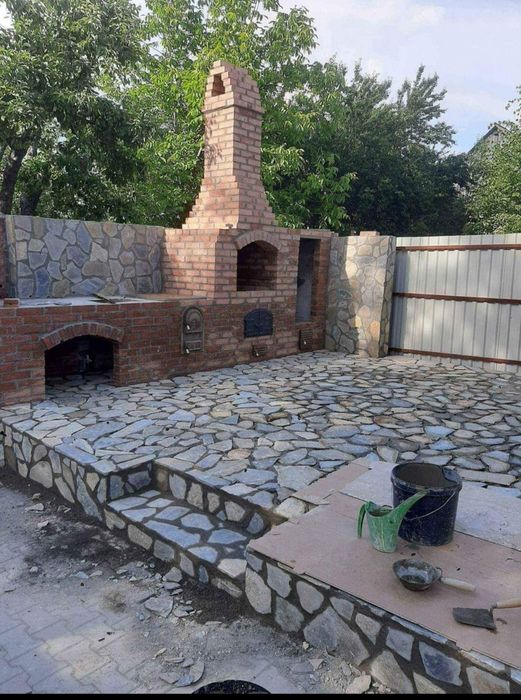 Cuptor țărănesc din cărămidă/gril