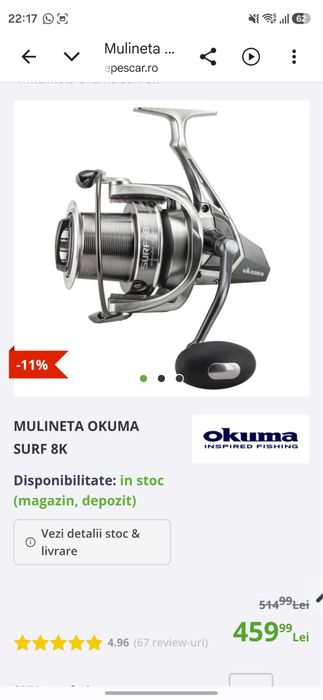 Set pescuit okuma