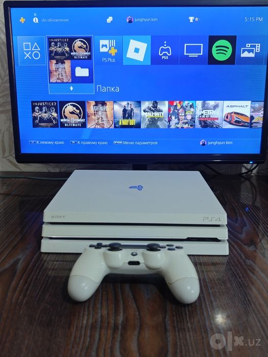Ps4 pro 1TB 4k UHD oʻyinlari bilan +3 oy garantiya