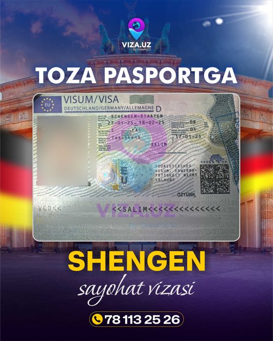Shengen Sayohat Vizasi Rasmiylashtirish Xizmati