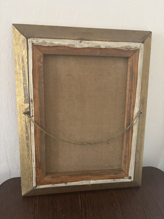 Tablou vechi pictat pe panza