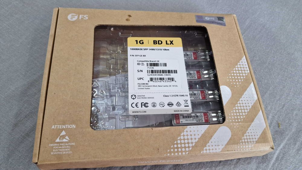 4 x Modul SFP 1000BASE SFP 1490/1310 10km