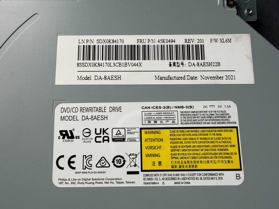 Componente Lenovo V50a: Heatsink Cooler Boxe Intel 3165ngw DVD Writer