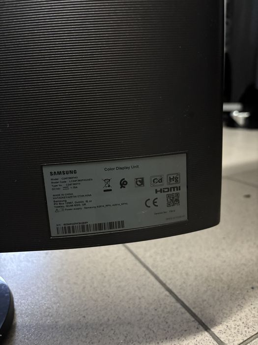 Monitor curbat Samsung 24” C24F390FHU  Full HD