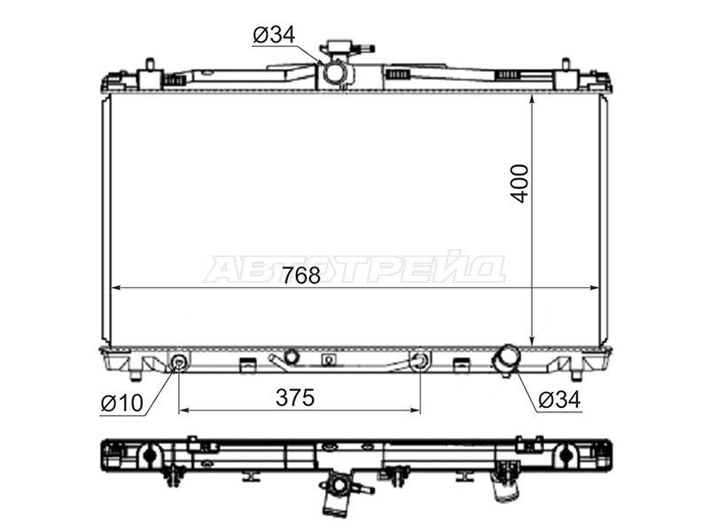 Радиатор Toyota Camry