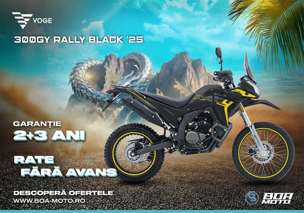 Motocicleta VOGE 300GY Rally Black '25
