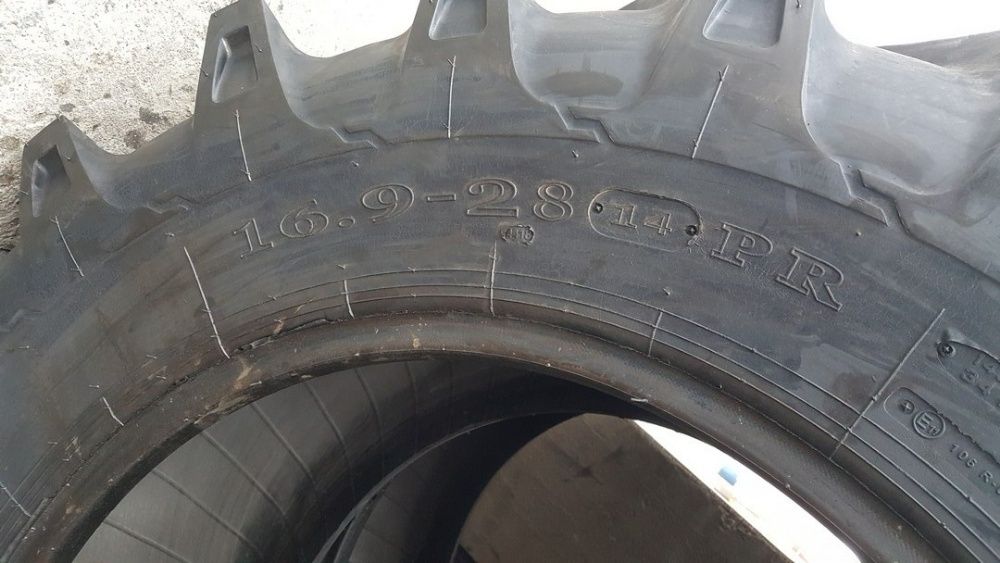 Cauciucuri noi 16.9-28 OZKA 14PR anvelope tractor spate groase R28