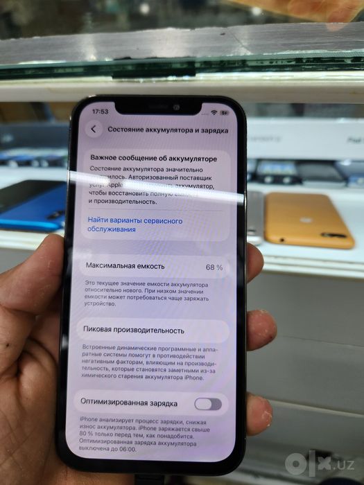 IPhone 12 pro qora rangda 185 dolir