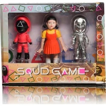 Комплект 3 фигурки Squid Game, Игра на Калмари, фигурки за игра Скуид