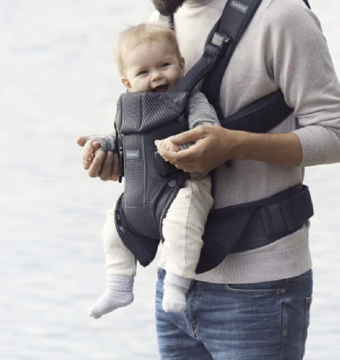 Marsupiu BabyBjörn One Air gri antracit