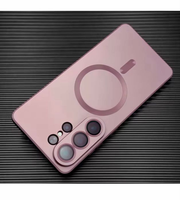 Samsung S26 S26 PLUS S26 PLUS ULTRA - Husa Silicon Magnetica Aspect Metalic
