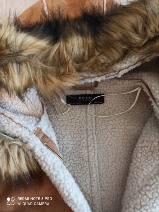 Парка-дублёнка демисезонная