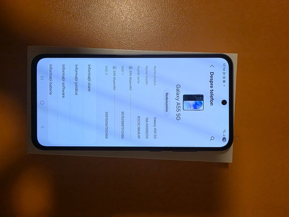 Samsung Galaxy A55 5G 128gb 8gb ram Navy resigilat factura garantie