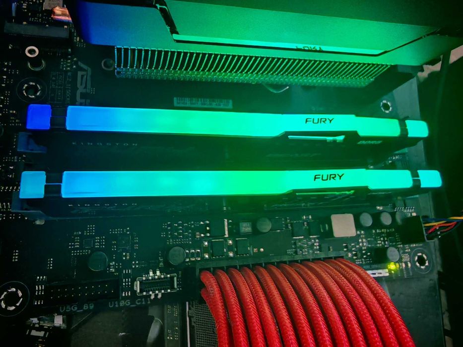 Рам памет Kingston FURY Beast Black RGB 64GB (2x32GB) DDR5 6000MHz