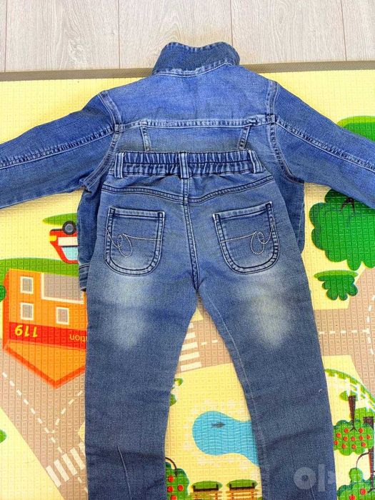 Джинсовый комплект GLORY JEANS (куртка + брюки) на 3-4 года (104 см)