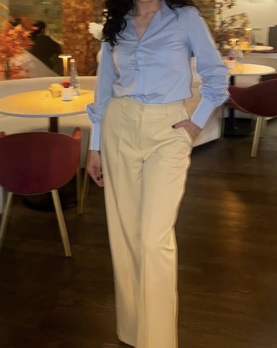 Рубашка и брюки лимонные М