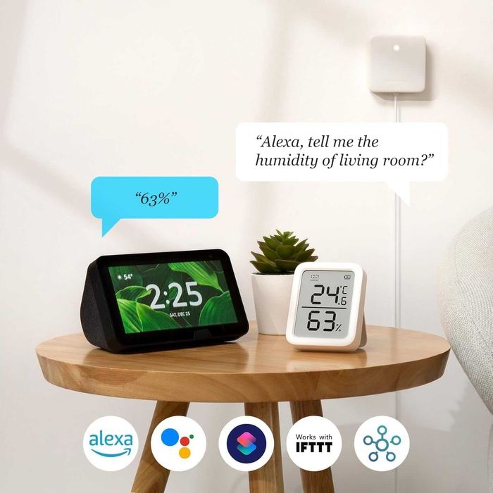 Смарт Комплект SwitchBot - 2 броя Термометри Meter Plus и Hub Mini