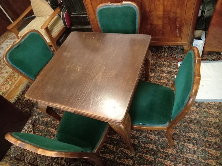 Masuta, Scaune vintage, lemn masiv