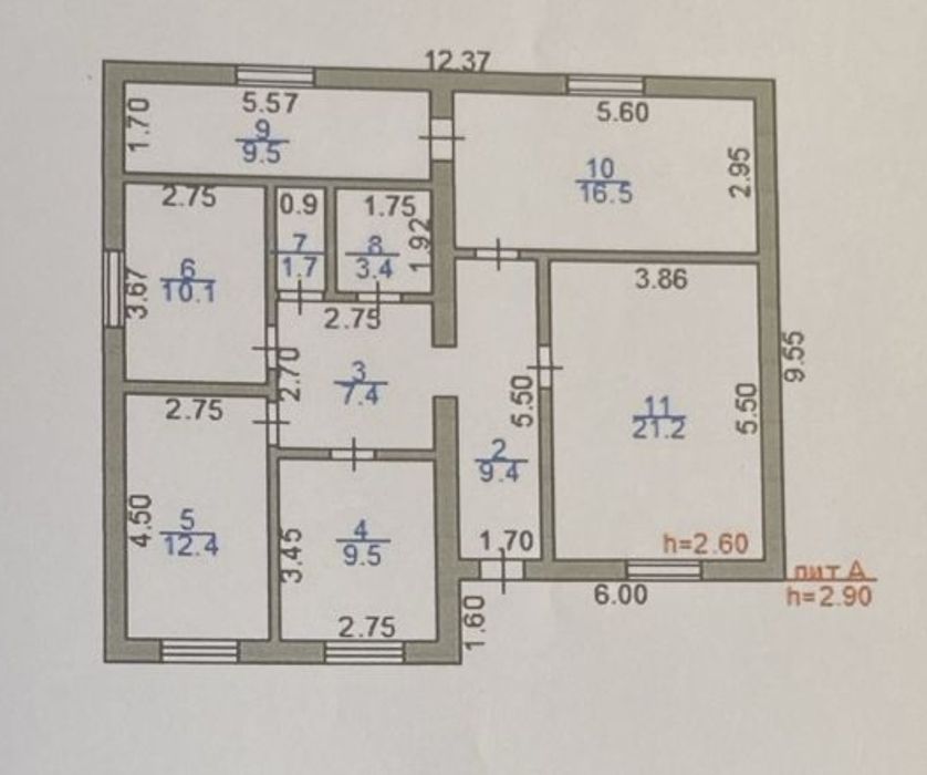 5 - комнатный коттедж