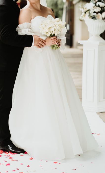 Rochie de mireasă croită