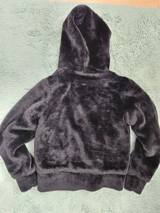 Geaca pufoasa, imitatie blana