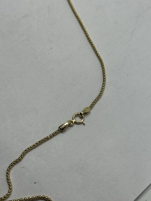 златен дамски синджир със висулка сърце 3.38гр 14к 585