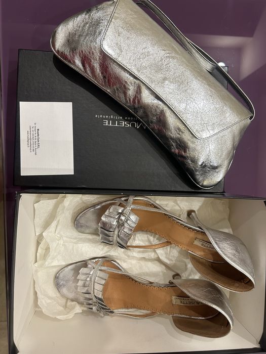 Set sandale Musette si geanta plic cu aspect impecabil