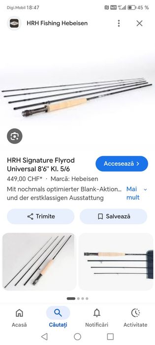 Lanseta muscă HRH Fishing Hebeisen