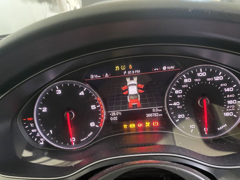 Ceasuri bord color uk display mare audi a6 c7 audi a7
