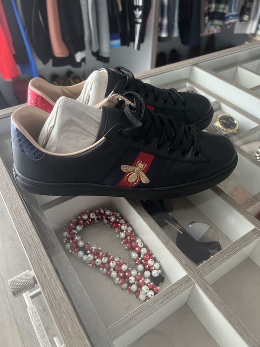 Adidasi din piele Gucci