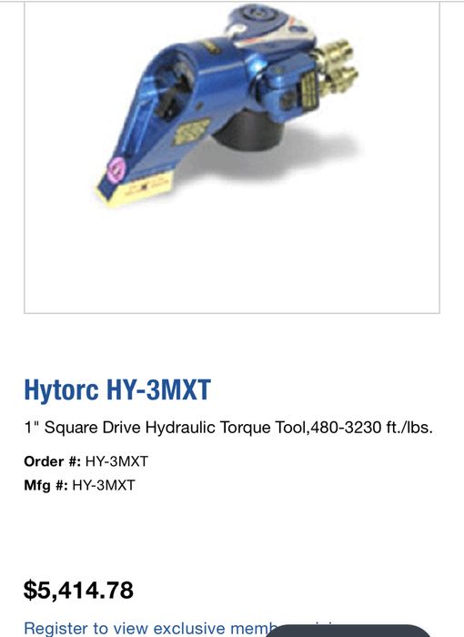 Cheie hidraulica dinamometrica