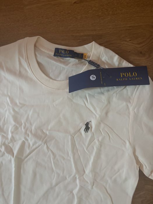 Tricou Polo Ralph Lauren S crem deschis