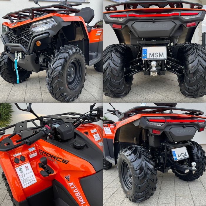 Atv ca NOU 397km Cf moto x4 450 L  Euro5 L7e ( cforce  tgb Linhai 520