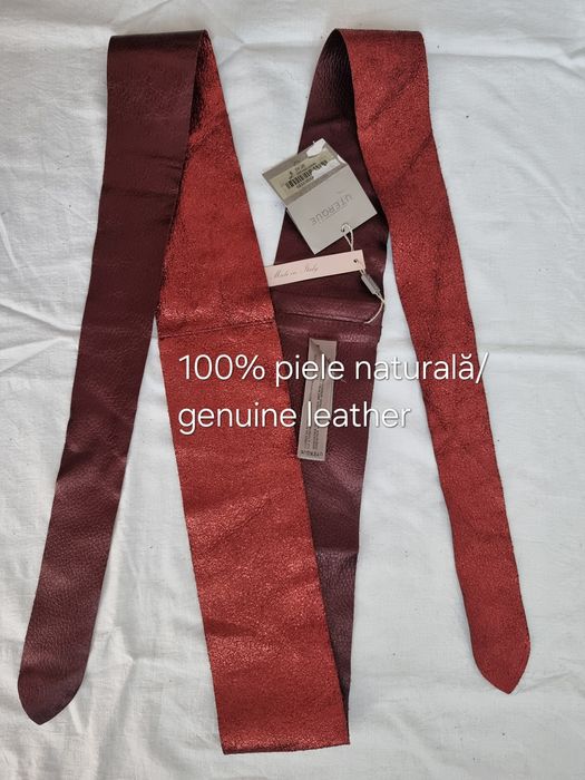 Curea Uterqüe din piele naturală 80