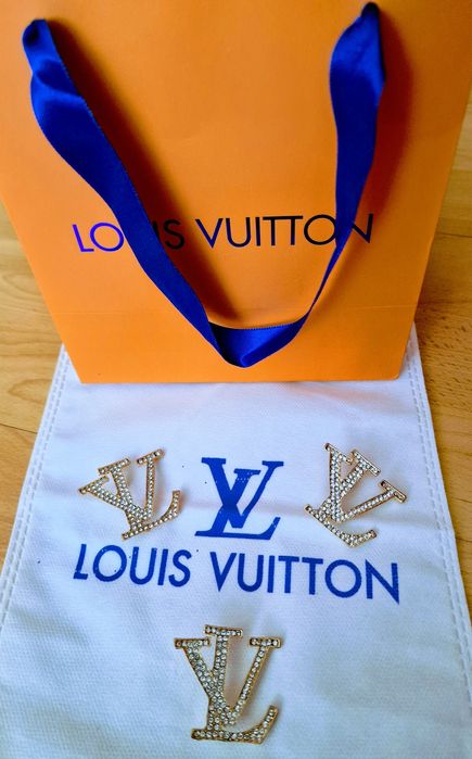 Broșe Louis Vuitton/strass/otel inoxidabil