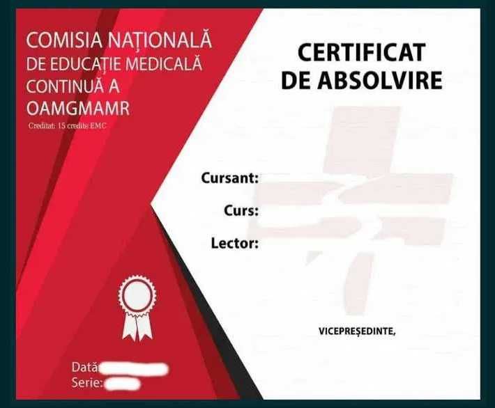 Asistenți medicali OAMGMAMR 30 credite EMC | consultanță cursuri
