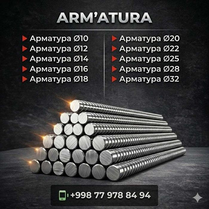 Профил металлическая уголок арматура доступен во всех размерах.