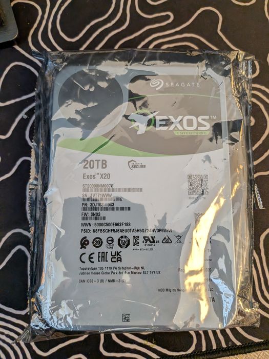 HDD 20tb enterprise Seagte exos x20 Sigilat nou