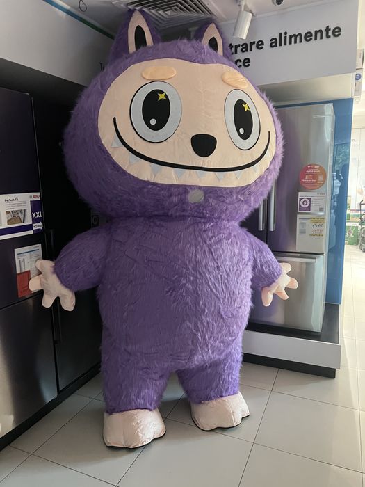 Costum Labubu mov 2.6 m NOU